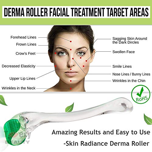 Toexy Beauty 200-Pin Titanium Derma Facial Body Skin Care Massage Roller Beauty Tool (1.5)