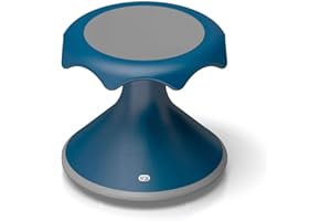 Hokki VS America Stool, Flexible Ergonomic Seating Stool for Kids and Adults, 12" Seat Height, Blue