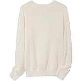 SANGTREE Women's Crewneck Sweater Soft Warm Stylish Knit Pullover for Fall Winter Elegant Long Sleeve Sweater Top