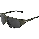 100% Norvik Winter Sport Performance Sunglasses (Soft Tact Army Green - Smoke Lens)
