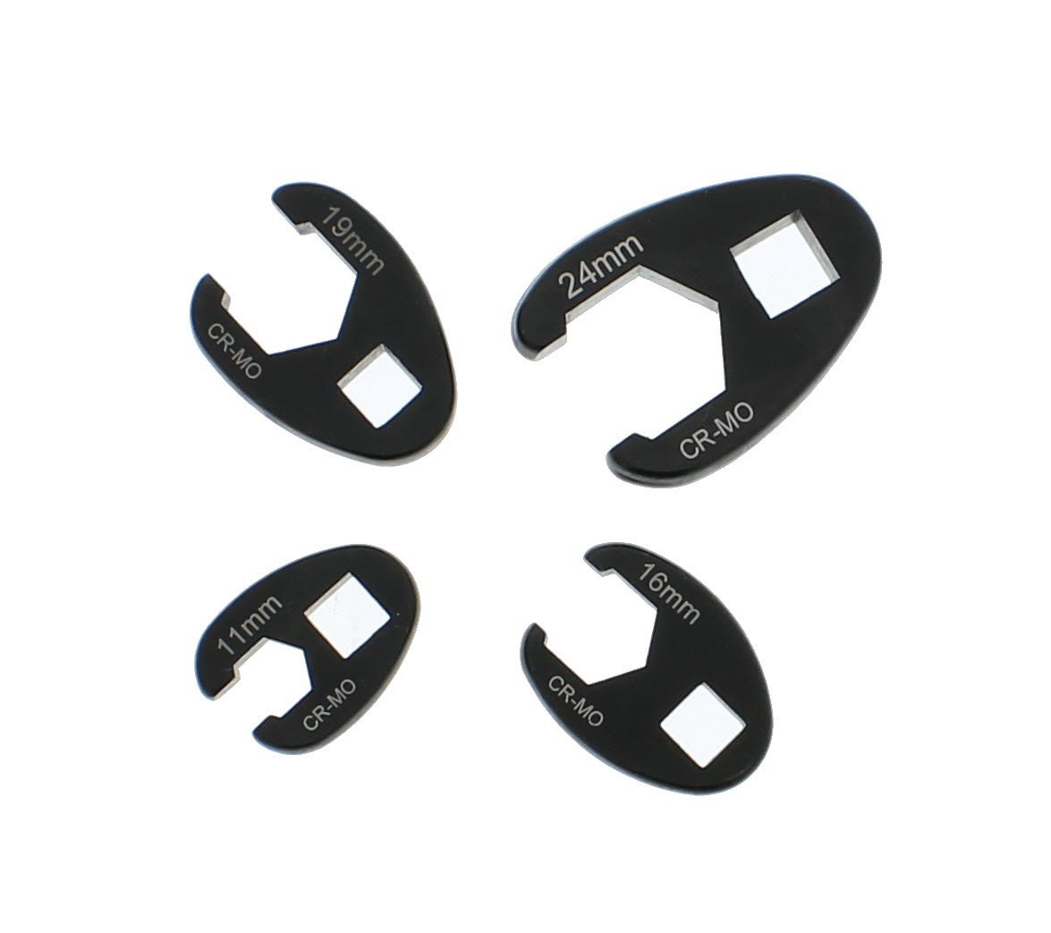 ABN Jumbo Crowfoot Flare Nut Wrench Metric Set for 3/8" Inch and 1/2