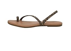 CUSHIONAIRE Women's Catalina toe ring Sandal with