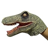 FantasyParty Hand Puppet Realistic Velociraptor Role Play Toy Dinasour Latex Puppet for both adult and children