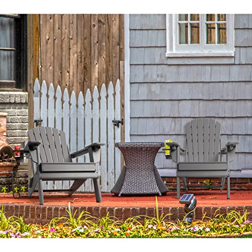 FUNBERRY Plastic Adirondack Chairs,Folding Adirondack Chairs,Adjustable