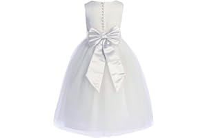 Pink Princess Flower Girl Sash for Weddings - Detachable Bow for Dress - Waist Satin Belt - Cintas para Vestidos Elegantes