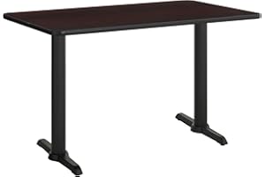 CenPro Commercial Black/Cherry Laminated Table Set, 30"x48" Rectangular Table Height (32Q-044)