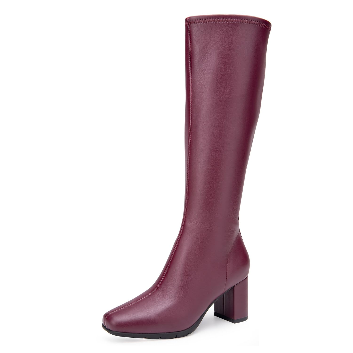 Aerosoles Women’s Micah Knee High Boot, Pomegranate Pu Leather, 10