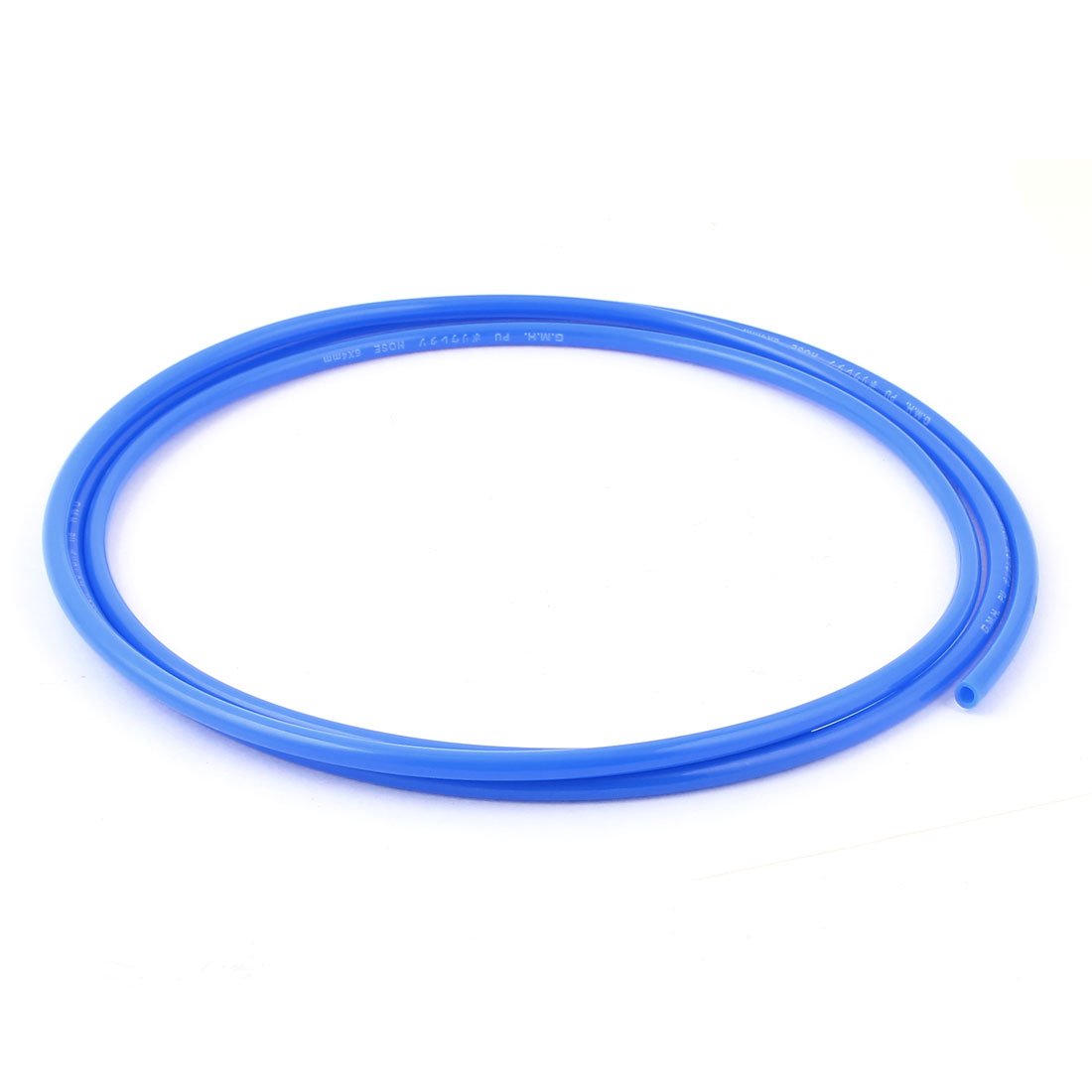 Sourcingmap Polyurethane PU Pneumatic Air Tubing Pipe Hose 6mm x 4mm x 2M Blue