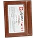 Alpine Swiss Men's Leather Money Clip Front Pocket Wallet Brown