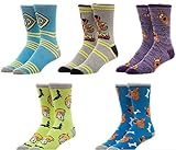 Scooby Doo 5 Pair Casual Crew Socks,10-13,Multicoloured