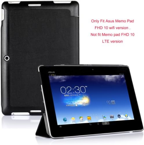 VSTNยฎ Asus Memo Pad FHD 10 ME302C Ultra-Thin Multi-angle Stand Slim Smart Cover Case (For Asus Memo Pad FHD 10 ME302C, Black II)