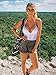 Viqiv Women's Sexy V Neck Halter Hollow Out One Piece Beachwear Swimsuits