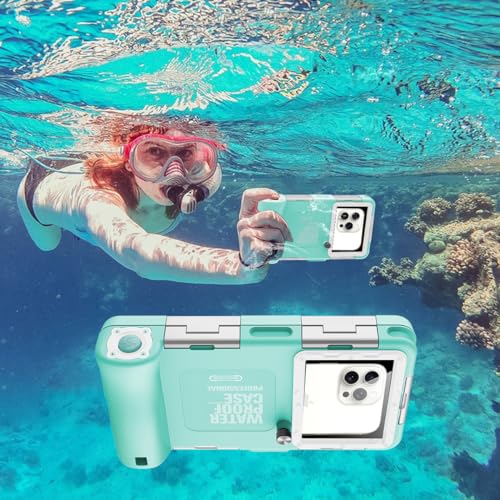 Shellbox Waterproof Smartphone Pouch IPX8 Waterproof Phone Pouch Compatible with iPhone 17e 17 Pro 17 Air 17 Pro Max 16 15 14 13 Pro Max Samsung S26 S26 Plus S25 S24