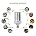 80W LED Corn Light Bulb Large Mogul Base E39 LED Bulbs AC100-277V 5000K LED Replacement 250w-400w Metal Halide HPS CFL HID lamp for Street Area Light Industrial Warehouse High Bay Garage Workshop Gym