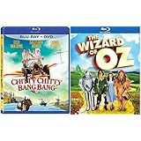 Chitty Chitty Bang Bang Blu Ray + DVD &amp; The Wizard of Oz Family Blu Ray Set Musical Classic Bundle Movies Double Feature