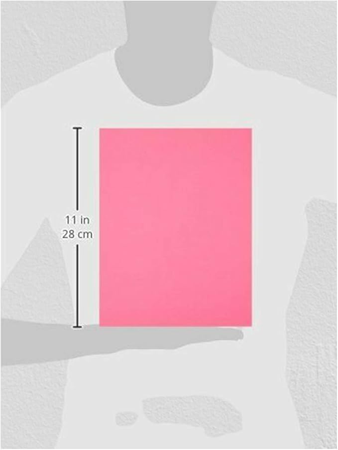 20 lb Color Copy Paper, 81/2" x 11" Size, Bright Pink