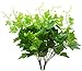 Bird Fiy Artificial Greenery Plastic English Ivy Leaves Fake Bouquet Simulation Greenery Bushes Indoor Outside Home Garden Office Verandah Wedding Décor 2PCS Artificial Plants