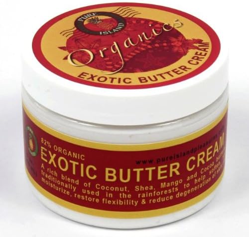 Pure Island Organic Exotic Body Butter Cream (Leaves Your Skin Feeling Silky Smo