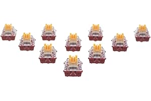 GK GAMAKAY Phoenix Silent Linear Keyboard Switch with LED Diffuser for Backlit Mechanical Keyboard 5 Pin Pre-lubed Switches (Phoenix Switch-35Pcs)