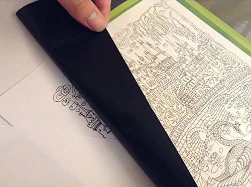 Graphite Transfer Carbon Paper - 60 Sheets (9" x 13") Black Tracing Paper Extra Dark And Strong to Transfer on Wood, Paper, Canvas, Art copies & Other Art Surfaces - Thumbnail 2