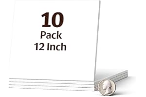 Slab Cake Board 12 Inch - 10 Pack Square Cake Plates Disposable Food Grade Baking & Decorating Bases (29.5x29.5cm)