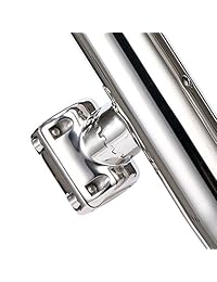 Amarine Made elegante acero abrazadera de soporte para caña de pescar para rieles 7 8" a 1"