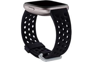 YUUOL Sport Bands Compatible with Fitbit Versa 2 / Versa/Versa Lite Bands for Women Men,Breathable Sport Replacement Wristbands Small Large