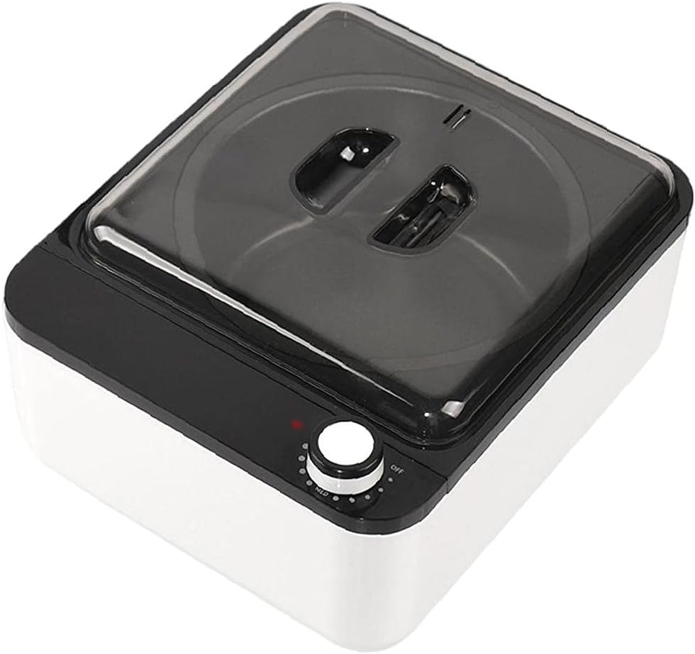 Wax Warmer Non-Stick Waxing Heated Machine Kit Paraffin Heater Pot for Hair Removal Black White Style2: Kitchen & Dining