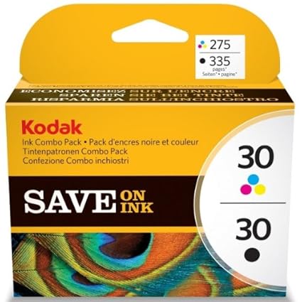 Kodak No 30 Tintenpatronen, Combo Pack, Schwarz / Farbe