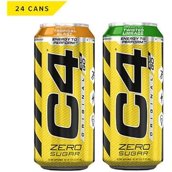 workout c4 energy cellucor pre drink pack carbonated sparkling zero sugar alanine beta variety ounce cans
