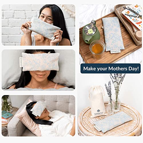 SANSEVO Lavender Eye Pillow Weighted Eye Pillows for Relaxation