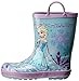 Western Chief Kids Waterproof Disney Character Rain Boots with Easy on Handles, Frozen Sisterhood, 12 M US Little Kid