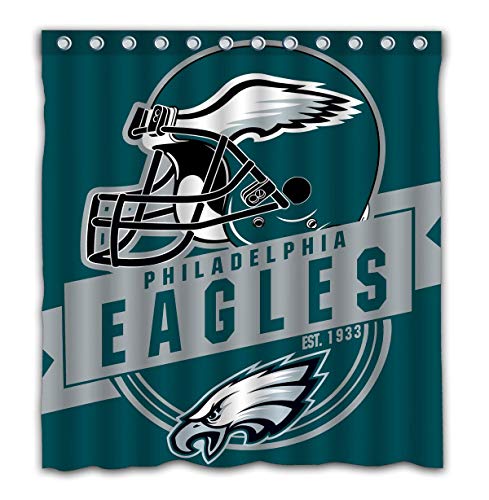 Fey Custom Philadelphia Eagles Waterproof Shower Curtain Colorful