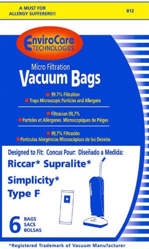 Generic Paper Bag Type F For Riccar Supralite 6pk.