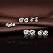 Silver Cubic Zirconia Earrings - Hypoallergenic Sterling Silver CZ Diamond Stud Earrings Nickel Free,Princess Cut Round Fake Diamond Studs Men Earrings,Gold Plated Earrings Stud for Women Girls