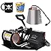 SUPER DEAL PRO 2 in 1 Mug Cup Heat Press Transfer Sublimation Heat Press Machine Coffee Cup Heat Press for Advertising, Gift Purpose (Two Different Stainless Steel Mug Attachments)