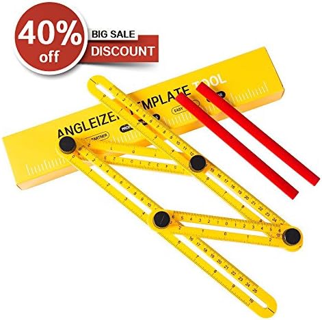 Angle Ruler by AGOO General Tools Angle Finder Multi Angle Measuring Ruler Make Work Easier for All Angles and Forms Great Gift