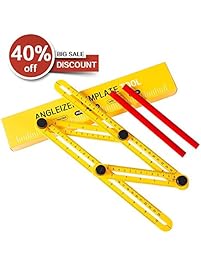 AGOO Angle Ruler, Angle Finder, Template Tool & Layout Tool, Multi-Angle Measuring Ruler Measuring All Angles and Forms