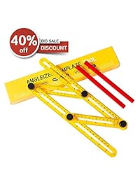 agoo ángulo Regla, Angle Finder, plantilla herramienta & Disposición, Medir Regla Medir Multiángulo todos los ángulos y formas
