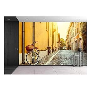 Old Street in Rome, Italy - Removable Wall Mural | Self-Adhesive Large Wallpaper - 66x96 inches