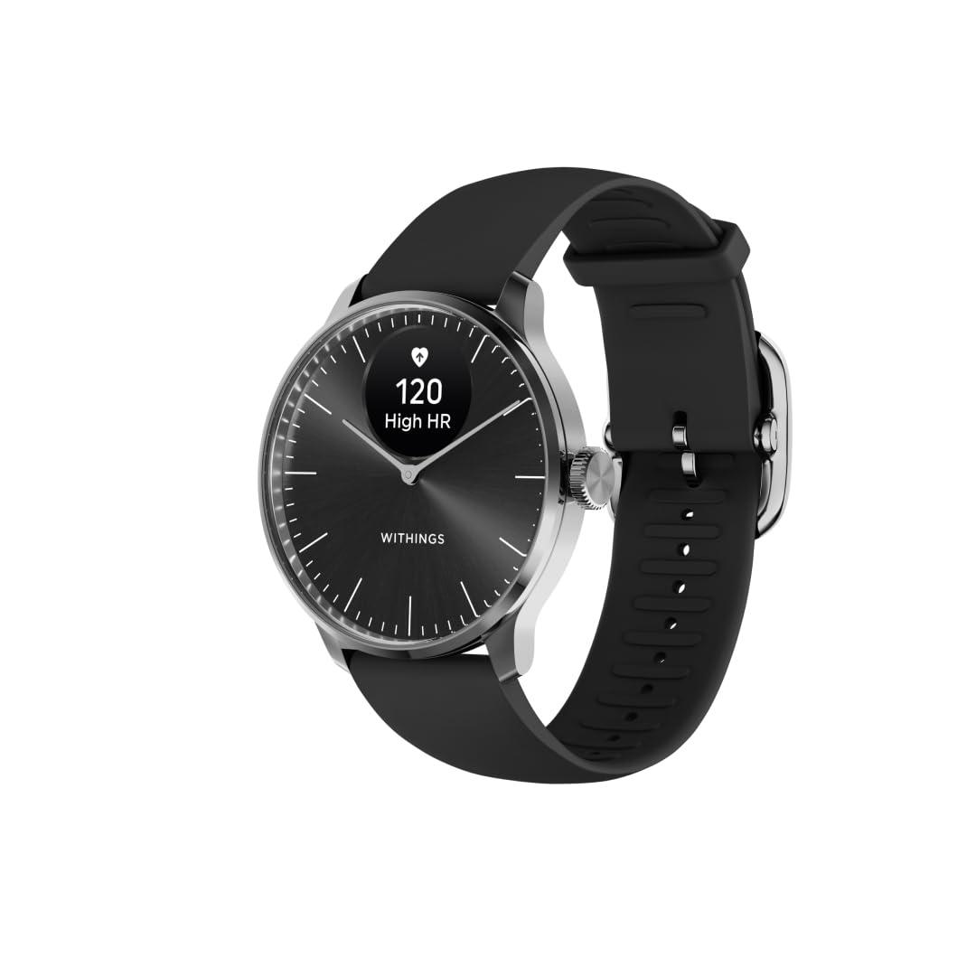 Withings ScanWatch Light - Hybrid Smart Watch, Heart Rate Monitoring, Fitness Tracker, Cycle Tracker, Sleep Monitoring