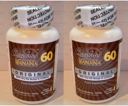 2 X Chocolate Banana 60 Tablets Supplement Pills 120 Tablets in Total