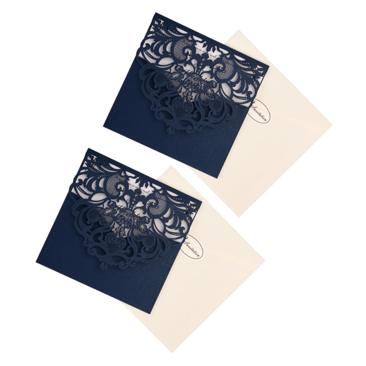 NAMOARLY 10 Sets Wedding Invitation Cards Hallow Invitation Cards Business Invitations Romantic Greeting Card