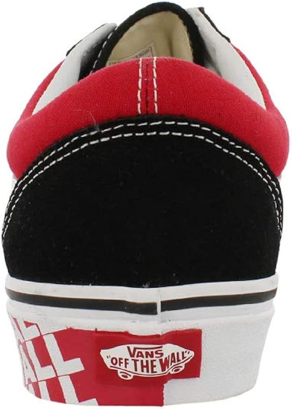 otw sidewall old skool vans red and black