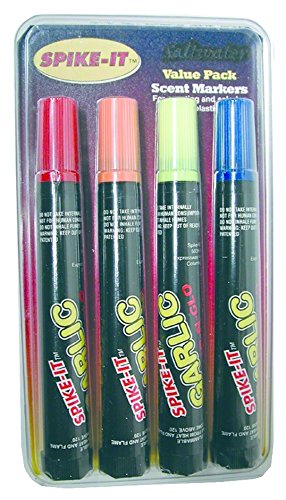 Spike-It Dye Marker Set, Garlic Chartreuse/Red/Orange/Blue