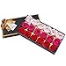 MyLifeUNIT Preserved Rose Scented Bath Soap Rose in Gift Box, 18 PCS (Red)