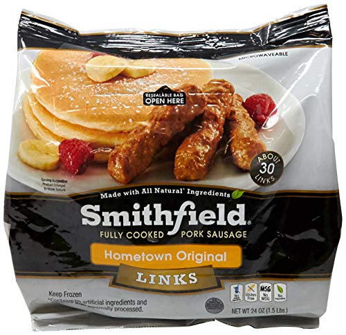 Smithfield, Hometown Original Fully Cooked Pork Sausage 14 Links, 24 oz (frozen)