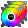 CP3 Computer Case Fans 120mm 3 Pin Fixed Color High Performance PC Cooling Fan Low Noise LED Quiet Fan with Hydraulic…