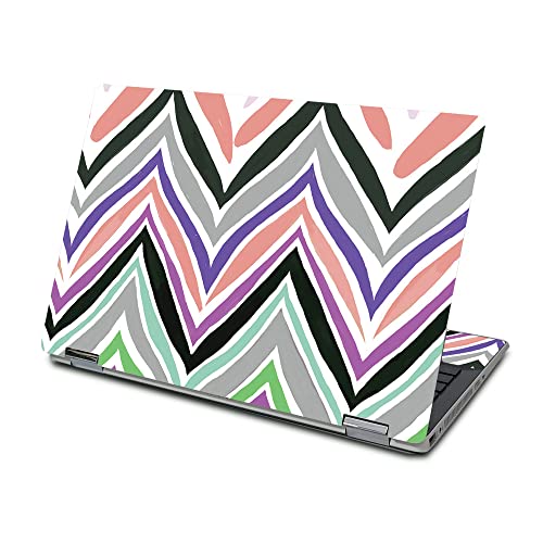 MightySkins Skin for HP Pavilion X360 15" (2019) - Colorful Chevron | Protectiv…