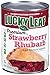 Lucky Leaf Premium Strawberry Rhubarb Fruit Filling for Pies & Desserts - gluten free, kosher, fat free, no cholesterol, non-gmo, made from fresh fruit, no high fructuse corn syrup. (21oz x 8)